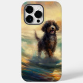 Bernedoodle Beach Surfen Malerei Case-Mate iPhone Hülle (Rückseite)