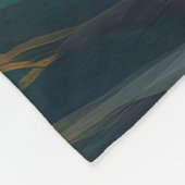 Bernedoodle Beach Surfen Malerei Fleecedecke (Ecke)