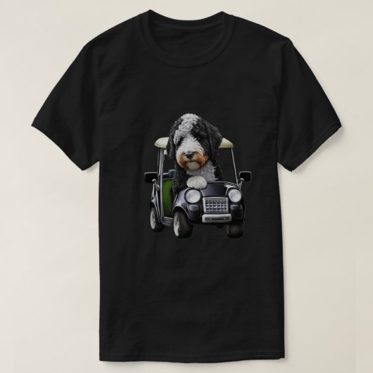 Bernedoodle Bernese Golfgeschenk Vater T-Shirt (Design vorne)