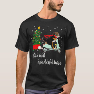 Bernedoodle Bernese Weihnachtsanpassung Pajamas Sn T-Shirt