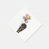 Bernedoodle Birthday Party Serviette (Ecke)