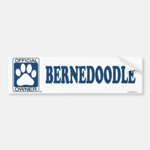 Bernedoodle Blau Autoaufkleber
