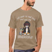 Bernedoodle-Bücher T-Shirt (Vorderseite)