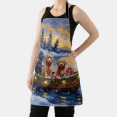 Bernedoodle Christmas Boat Holiday Schürze (InSitu)