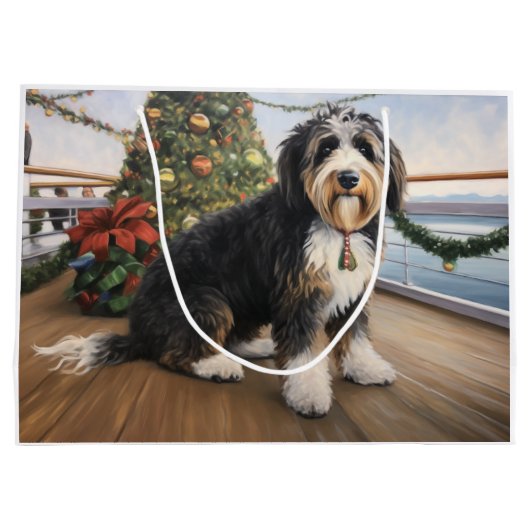 Bernedoodle Christmas Cruise: Feierabend Große Geschenktüte (Rückseite)