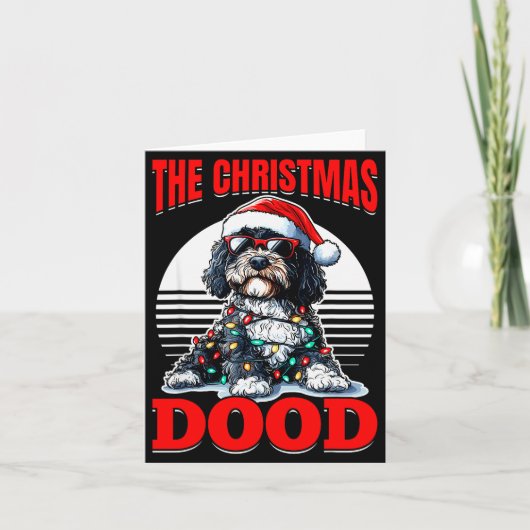 Bernedoodle Christmas Dog Breed The Christmas Dood Karte (Vorderseite)