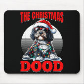 Bernedoodle Christmas Dog Breed The Christmas Dood Mousepad (Vorne)