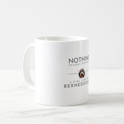 Bernedoodle Coffee Tasse (Vorderseite Links)