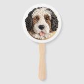 Bernedoodle Dog 3D Inspiriert Fächer (Rückseite)