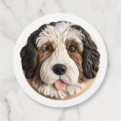 Bernedoodle Dog 3D Inspiriert Geschenkanhänger (Vorderseite)