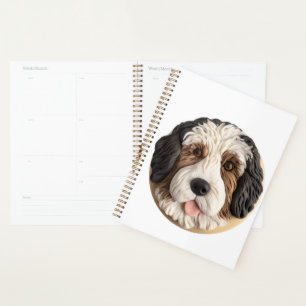 Bernedoodle Dog 3D Inspiriert Planer