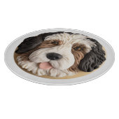 Bernedoodle Dog 3D Inspiriert Schneidebrett (Ecke)