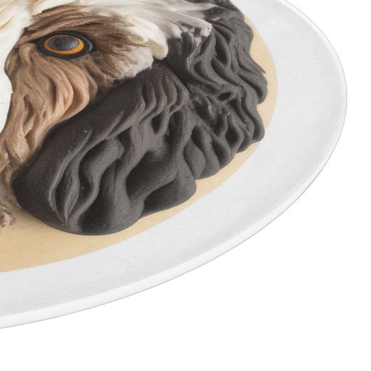 Bernedoodle Dog 3D Inspiriert Schneidebrett (Ecke)