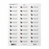 Bernedoodle Dog Christmas Return Address           (Vorne)