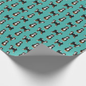 Bernedoodle Dog Geschenkpapier (Ecke)