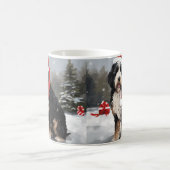 Bernedoodle Dog in Schnee Weihnachten Kaffeetasse (Mittel)