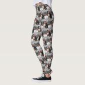 Bernedoodle Dog in Schnee Weihnachten Leggings (Links)
