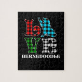 Bernedoodle Dog Lover Puzzle (Vertikal)