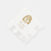 Bernedoodle Dog Personalisiert Cheers Napkins Serviette (Ecke)