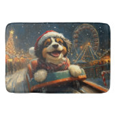 Bernedoodle Dog Roller Untersetzer Weihnachten Badematte (Vorderseite)