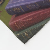 Bernedoodle Dog Whimsical Halloween Malerei Fleecedecke (Ecke)