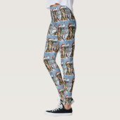 Bernedoodle Dog Winter Wunderland Weihnachten Leggings (Links)