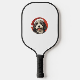 Bernedoodle Dog Xmas Doodle Doodle Niedliche Weihn Pickleball Schläger