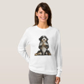 Bernedoodle Dog Yoga Shirt Dog Mama Workout (Vorne ganz)