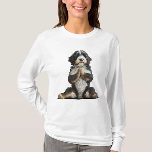 Bernedoodle Dog Yoga Shirt Dog Mama Workout (Vorderseite)