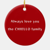 Bernedoodle Football definiert Trouble Ornament (Hinten)