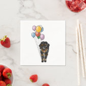 Bernedoodle-Geburtstagsfeier Serviette (Beispiel)
