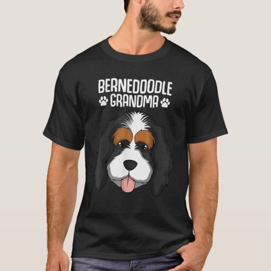 Bernedoodle Grandma Dog Mom Owner Womens T-Shirt (Vorderseite)