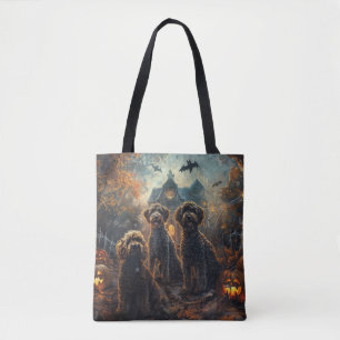 Bernedoodle Halloween Nacht Hunde Delight Tasche