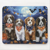 Bernedoodle Halloween Spooky Mousepad (Vorne)