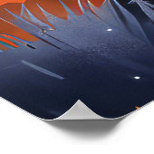 Bernedoodle Halloween Spooky Poster (Ecke)