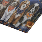Bernedoodle Halloween Spooky Schneidebrett (Ecke)