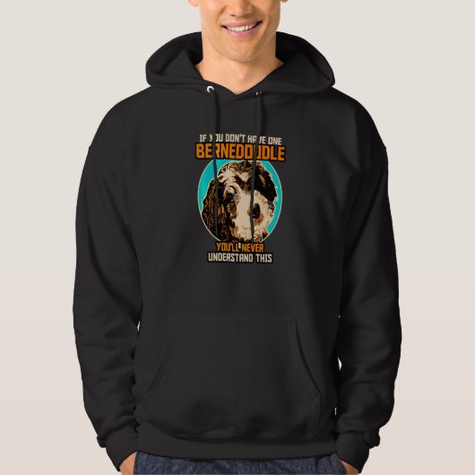 Bernedoodle Hund  Bernedoodle Hoodie (Vorderseite)