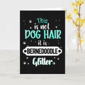 Bernedoodle Hund Funny Gift Karte (Gelbe Blume)