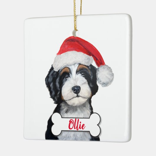 Bernedoodle Hund Ornament (Links)