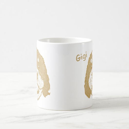 Bernedoodle Hund Personalisiert Zeichnend Hand Kaffeetasse (Mittel)
