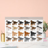 Bernedoodle-Hundemischung Acrylschild (Hochzeit)