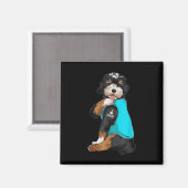 Bernedoodle I Liebe Vater Tattoo Apparel, Hund Vat Magnet (Vorderseite/Rückseite)