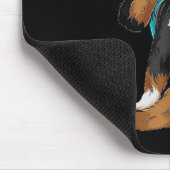 Bernedoodle I Liebe Vater Tattoo Apparel, Hund Vat Mousepad (Ecke)