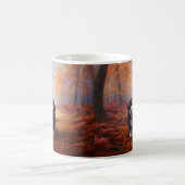 Bernedoodle im Herbst Leaves Fall Inspiriert Kaffeetasse (Mittel)