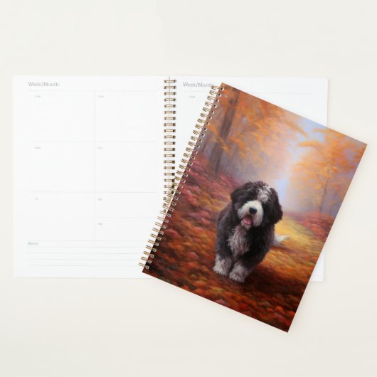 Bernedoodle im Herbst Leaves Fall Inspiriert Planer (Anzeige)