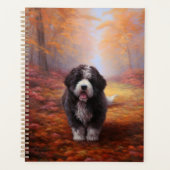 Bernedoodle im Herbst Leaves Fall Inspiriert Planer (Vorderseite)