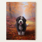 Bernedoodle im Herbst Leaves Fall Inspiriert Planer (Rückseite)