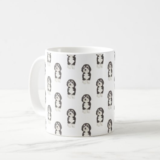 Bernedoodle Kaffeetasse (Vorderseite Links)