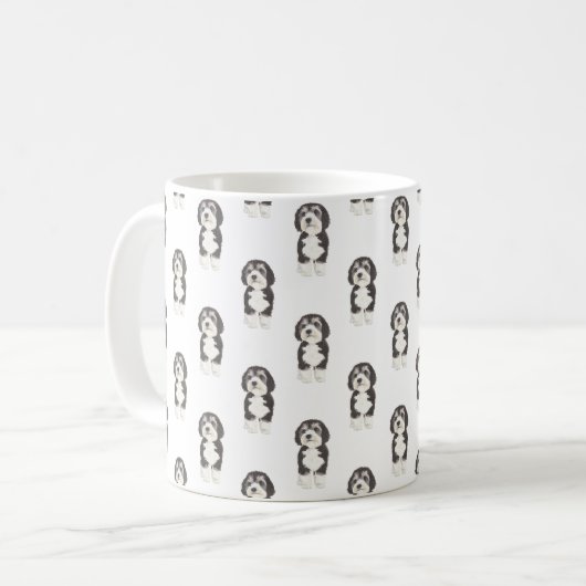 Bernedoodle Kaffeetasse (Vorderseite Links)