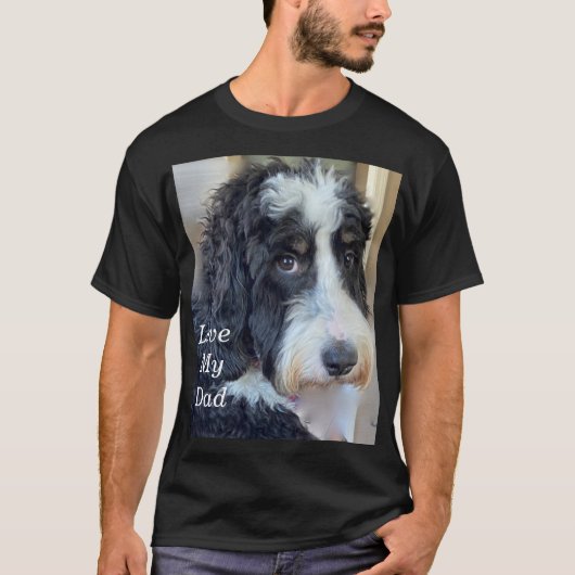 Bernedoodle Liebe Mein Vater T - Shirt (Vorderseite)